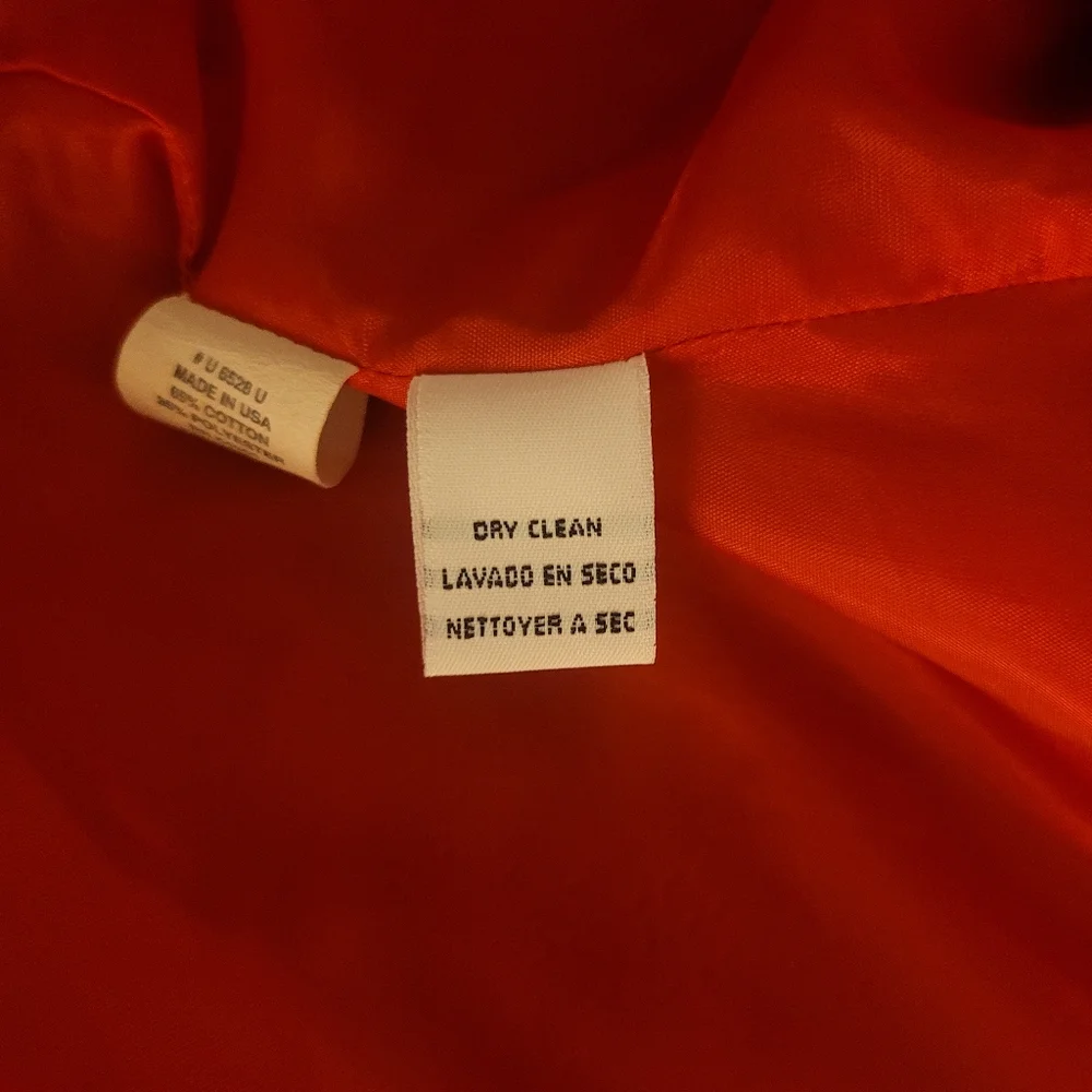 Dior Vintage 8 Red Blazer Jacket Gold Button Suit Designer Classy Christian